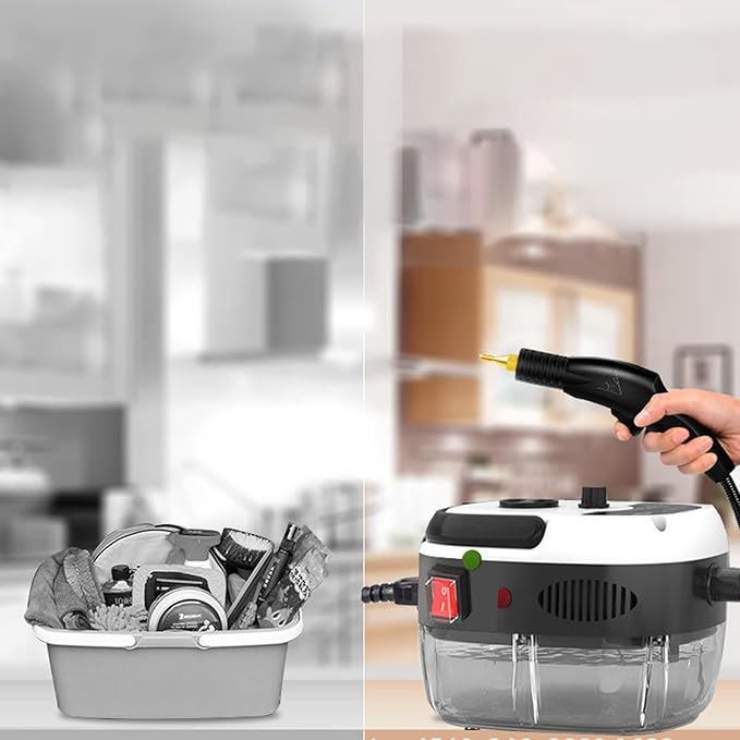 2500W 3Bar Handheld Pressurized Steam Cleaner - High Temperature Fast Heating for Air Conditioners Kitchens - 110V