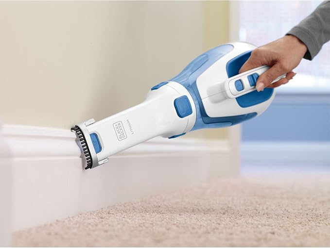 BLACK+DECKER dustbuster Handheld Vacuum Cordless Car Vacuum Portable 12V with Rotating and Extendable Nozzle (HHVI320JR02)