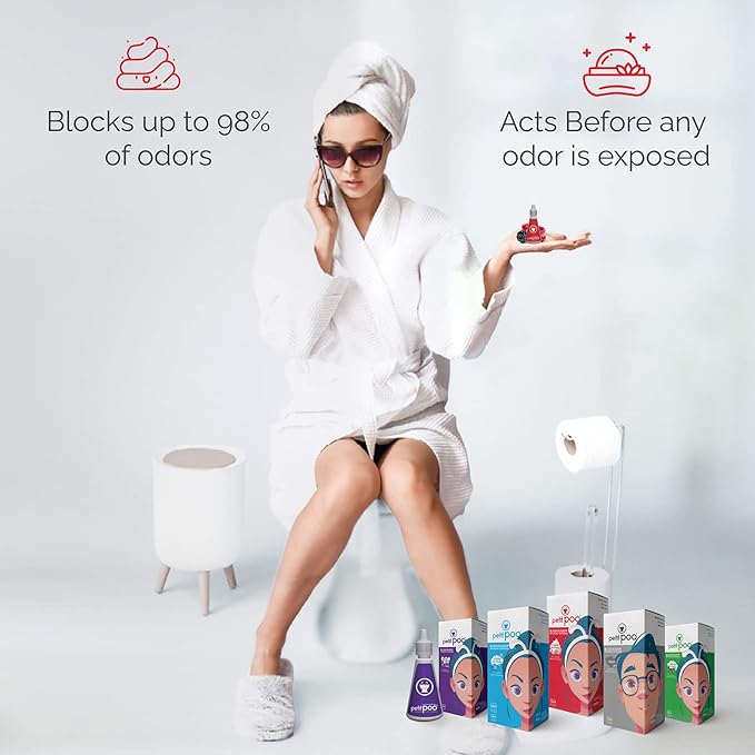 Petit Poo - All Natural Toilet Odor Drops Eliminator Deodorizer Odor Blocker Liquid Blocker Air Freshener - Travel Dropper personal Bottle (Endurance1)