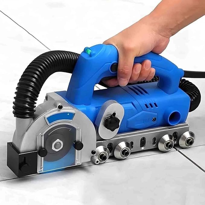 Electric Grout Removal ToolTile Seam Cleaner1200W 9000RPMDust-Free Grout Cleaning &amp RemovalCeramic Porcelain Floor Tile Repair &amp Regrouting 3*sawblade