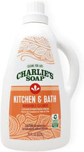 Charlie's Soap Kitchen &amp Bath Surface Cleaner Refill (75 fl oz) Eco-Friendly Spray &amp Wipe Multi-Purpose Cleaner Safe for Sensitive Skin (1 Pack)