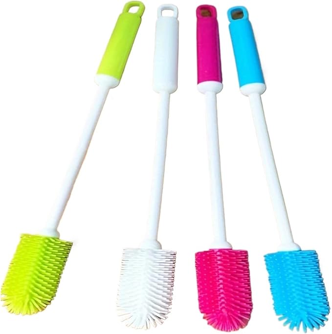 2PC Cup Brush Bottle Insulated CleaningSilicone(Bule)