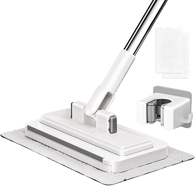 Genérico Washing Free Mop Ergonomic Lightweight High-Performance Cleaning Tool Design Clip for Use in Dry and Wet Dust | Multipurpose Outdoor Indoor Utility Elegant Compact