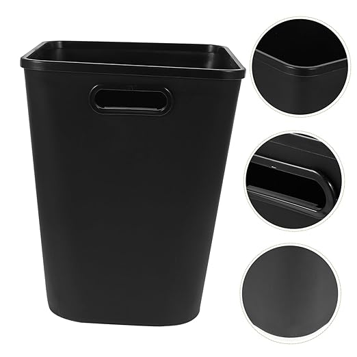 PRETYZOOM Enhanced Capacity Trash Can Kitchen Waste Basket Office Wastebasket Bin Bathroom Accessories Garbage Bin