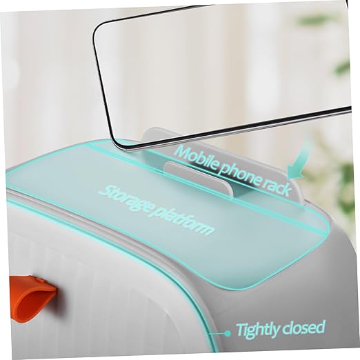 PRETYZOOM Mini Desktop Hidden Trash Can for Dorm Space-Saving Countertop Waste Basket Stability