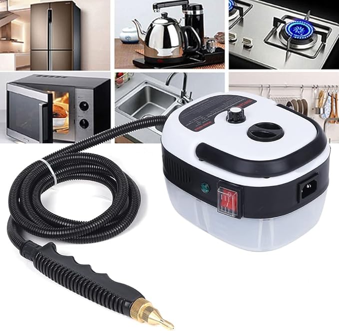 Handheld Steam Cleaner 2500W Portable High Pressure Power Car Detailing Cleaning Machine with Automatic Temperature Control Reset Humidity Adjustable for Kitchen Furniture Car