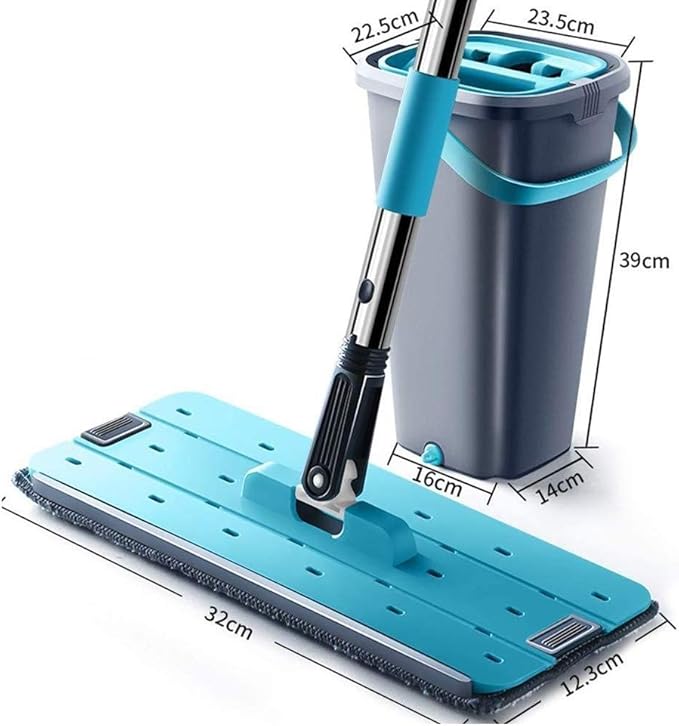 Self-Cleaning and Squeeze Multi Purpose All-in- 360 Degree Rotatable Flat Floor Mops Microfiber Cloth Pad