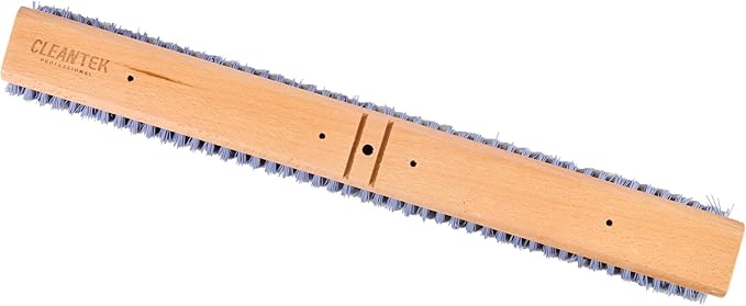 Restaurantware-BROOM HEAD ONLY: Clean Tek Professional 24-Inch Broom Head 1 Heavy-Duty Push Cleaning Tool - Handle And Brace Sold Separately Heavy Plastic Bristles Wooden Commercial Use