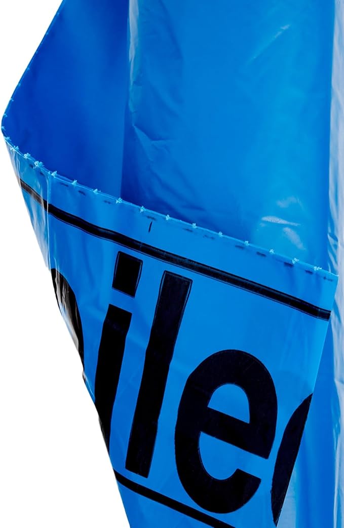 McKesson Soiled Linen and Laundry Handling Bags - Star-Sealed Bottom 1.2 mil - Blue 40 gal - 45 gal Capacity 40 in x 46 in 100 Count