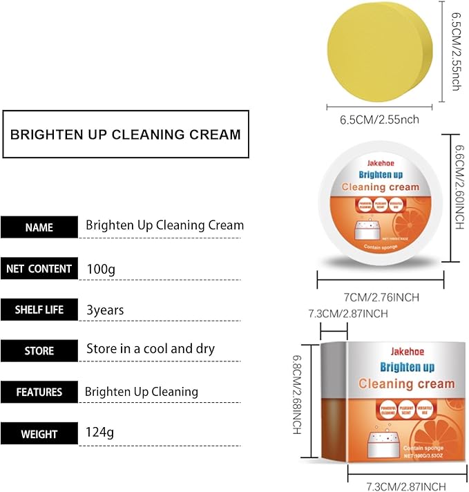 Multi-Purpose Cleaning Paste - Stain Remover For Kitchen Living Room Bathroom - Restores Shine &amp Smoothness(3PCS)