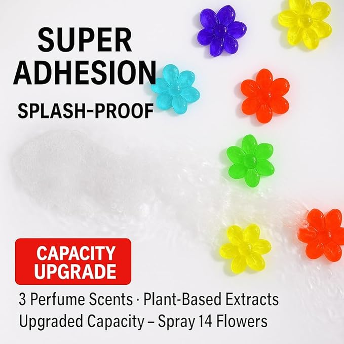 LWW Toilet Bowl Gel Stamp Cleaner 42 Long-Lasting Flower Scent Stamps Automatic Toilet Cleaner Gel No-Touch Rim Freshener &amp Deodorizer 3 Pack Up to 3 Months Freshness