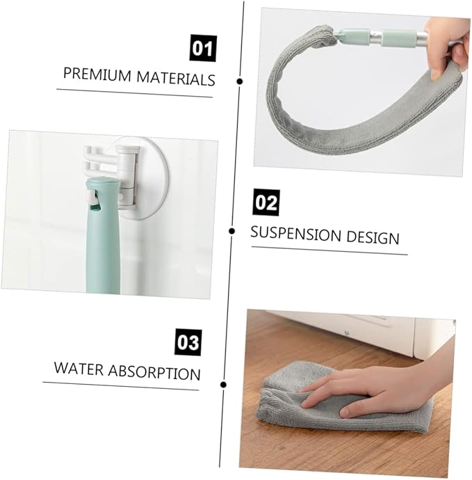 Microfiber Duster Home Dust Brush Extendable Cleaning Tool Washable Flexible Dusters for Home