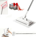 Snap Grip Mini Mop No-Touch Automatic Gripping Mopa Desechable para Polvo Mini Lazy Dust Mop &amp Sweeper Mops for Dry Wet Disposable Pads Multi Surface Floor Cleaning (1 mop + 10 Cloths)