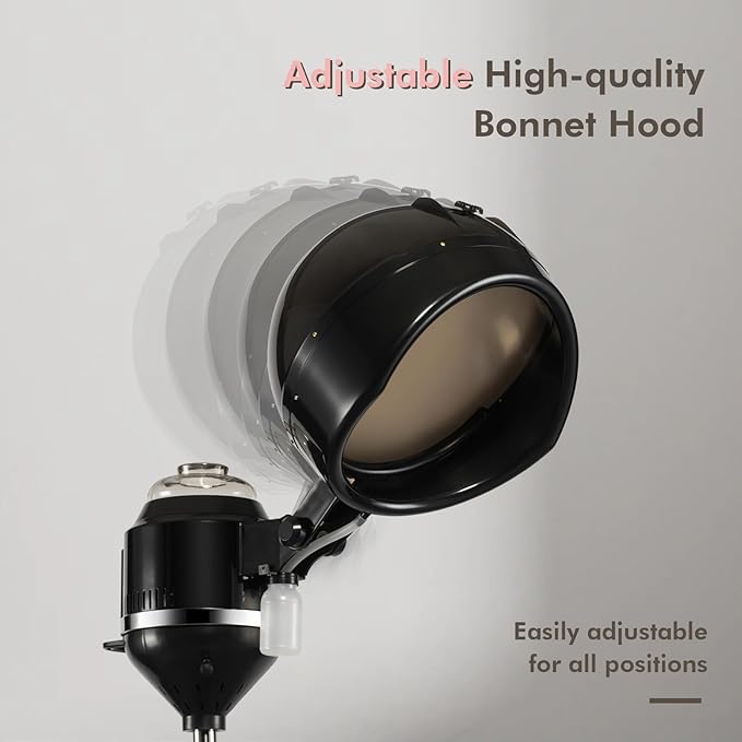 Artist hand Professional Hair Steamer for Deep Conditioning Height-Adjustable Standing Hair Steamer with Timer Hairdressing Care Hood Color Processor Beauty Salon Home