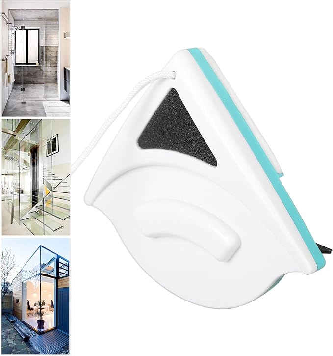 Window Double Side Wiper Plastic Ergonomic Handle Magnetic Glass Cleaning Wiper for High Rise Residential (5-12mm)