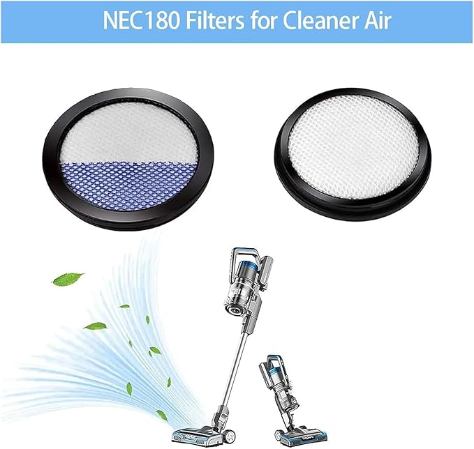 MIUYTRN Cordless Stick Vacuum Cleaner NEC180 NEC185 NEC186 NEC190 Parts Replacement Home Appliance cuicui(4PC)