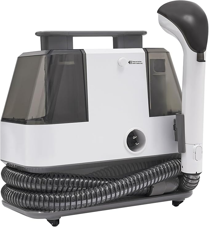 CNCEST Cleaner Machine15KPa Portable Carpet Couch Deep CleanerWet or Dry Handheld Rug Cleaner with Two Tanksfor Furniture Hand Held Sofa Shampooer for Car Seat Pet Stain