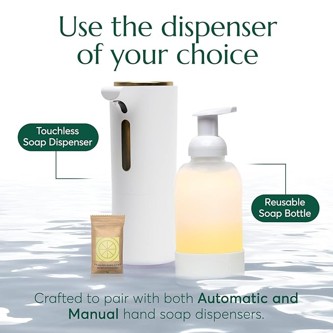 CLEANOMIC Foaming Hand Soap Tablets Garbage Disposal Cleaner and Kitchen Cloth Bundle