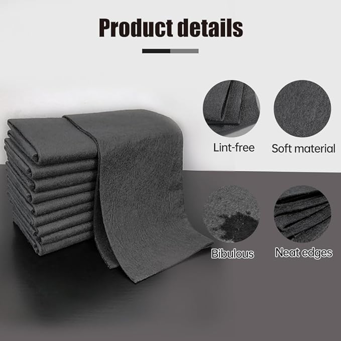 Fliwos Thickened Magic Cleaning Cloth 2026 Upgrade Reusable Streak Free Cleaning Cloths Microfiber Cleaning Rags Multipurpose Lint Free Glass Wiping Towels for Kitchen Window Cars (10 12×16 in)