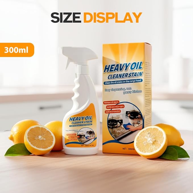 Heavy Oil Multi Purpose Cleaner Stain Effective Multi-Purpose Cleaner with Kitchen Cleaning Sponges for Household Oven Stove Range Hood Sink Heavy Oil Cleane (1PCS)