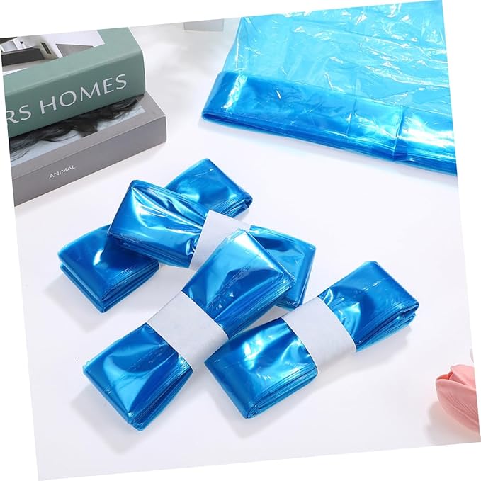 Homoyoyo Disposable Diaper Pail Bags Pe Odor-resistant Trash Bags 260mm X 7m Blue 5 Rolls for Diaper Disposal and Outdoor Rubbish Collection