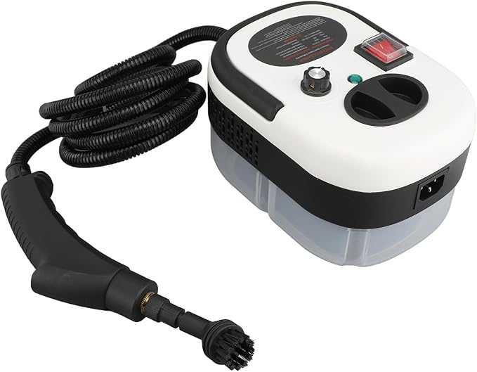 BAFOVY Handheld Steam Cleaner 2500W High Pressure High Temperature Steam Cleaning Device 6 Gears Multipurpose Steam Cleaner 1.2L Water Tank Ideal for Home Car Kitchen Cleaning (US Plug 110V)