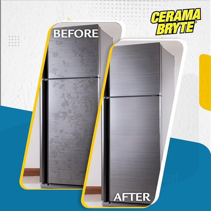 Cerama Bryte Cook Top Cleaner 18 oz 2-Pack &amp 16 oz Stainless Steel 2-Pack