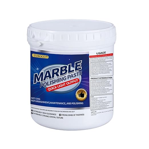 Marble Polishing Paste Polishing Compound – Quartz Cleaner Countertop Granite Cleaner &amp Marble Sealer and Protector–Multi-Surface Stone Care– Streak-Free Formula(2.2LB)