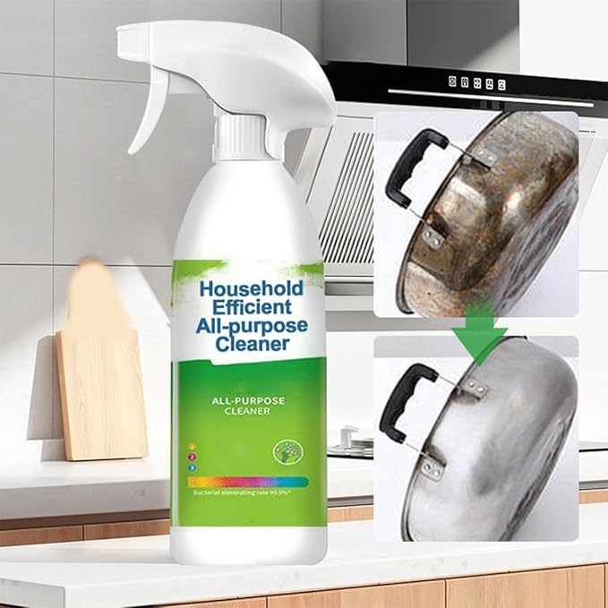 Household Efficient All-purpose CleanerAll Purpose Kitchens Heavy Grease Remover Multipurpose Kitchen Cleaner for Countertops Ovens (2PCS)