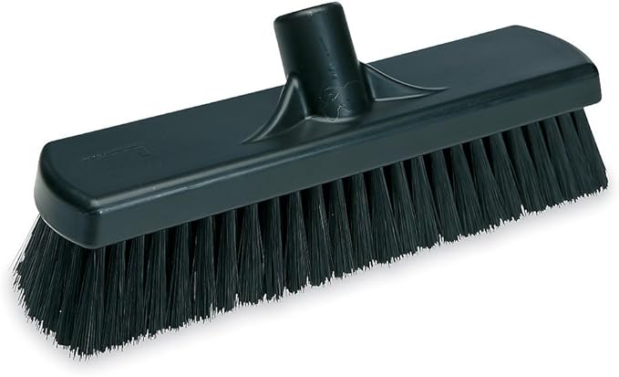 Vikan Stiff Floor Scrub Brush - 12W - Black - Black