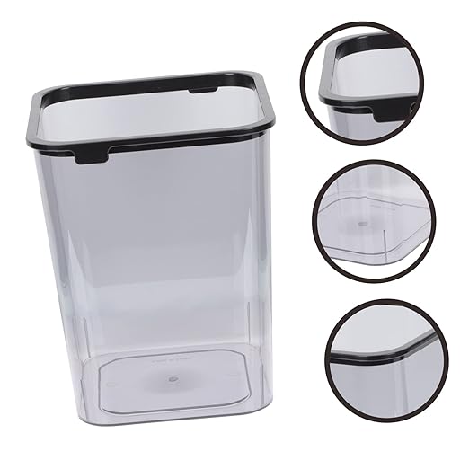 Square Trash Can Small Wastebasket for Bedroom and Bathroom Lightweight Plastic Garbage Container Modern Design for Home and Office