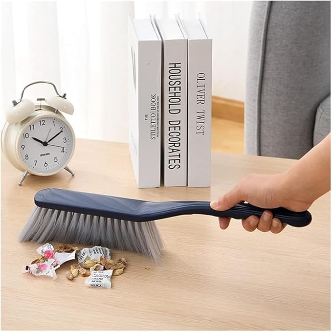 Whisk Broom Hand HeldHand BrushAnti-Static Dust Brush Hand Broom Cleaning Tool Hotel Family Clothes Dust Hair Sofa Bed Sheets Bedspread Carpet Cleaning dust Catcher(Pink)