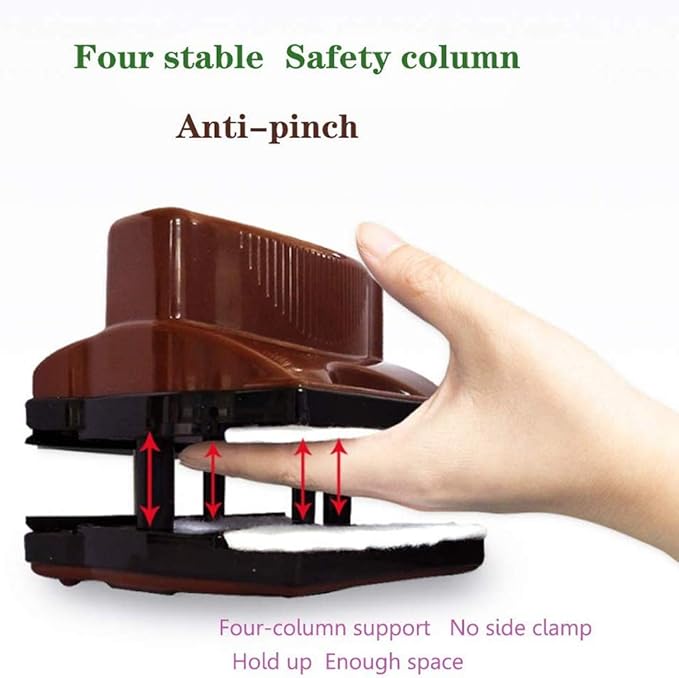 Glass Double-sided WipeWindow Cleaner Wiper Magnetic Cleaning Tools Brush for High Rise Glazed Windows