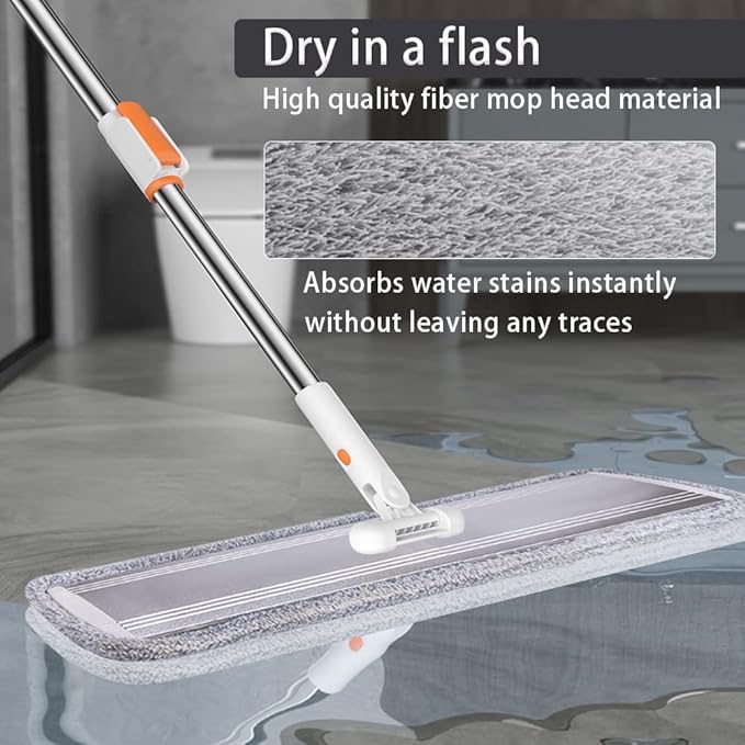 Microfiber Mop Pads 32-inch Replacement 6 Pack Reusable Wet &amp Dry Refill as Well as 36-inch Wet-use mops.