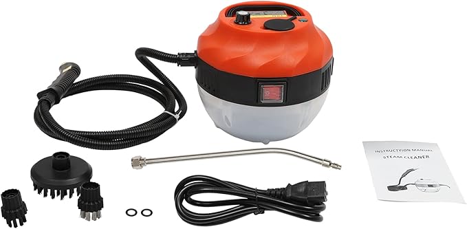 Handheld Steam Cleaner 1600W High Pressure Steamer for Cleaning Handheld Pressurized Steam Cleaner Car Steamer Upholstery Steamer Cleaner for Homes Hotels Car Maintenance Stores