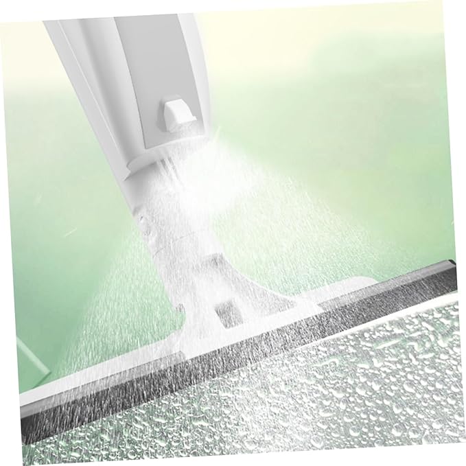 NOLITOY Double-Sided Window Cleaning Brush with Water Spray Long Handle for High-Rise Building Use Professional Microfiber Cloth Efficient Window Scrubber for Home and Outdoor Cleaning