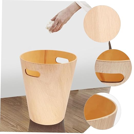 PRETYZOOM Desktop Trash Can Stylish and Wastebasket for Office Bathroom Bedroom Minimalist Design for Tabletop Use