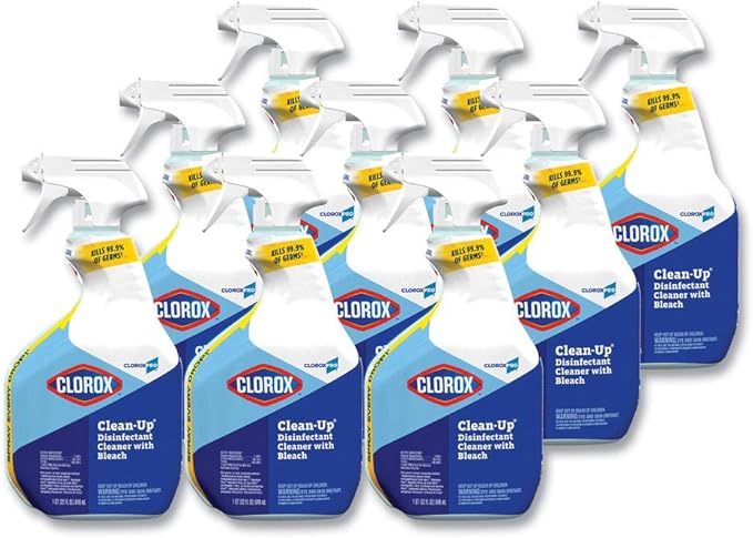 Clean-Up Disinfectant Cleaner with Bleach 32oz Smart Tube Spray 9/Carton