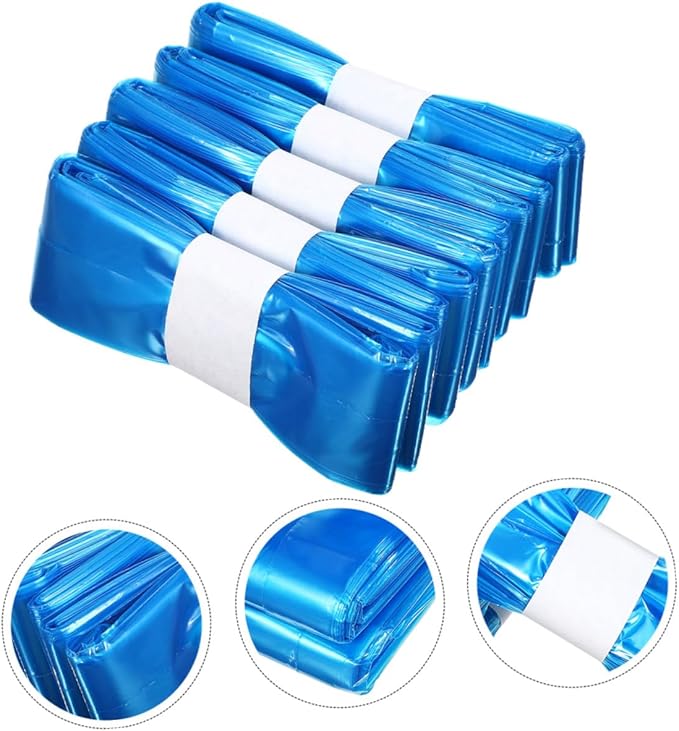 5 Rolls Blue Pe Diaper Trash Bags 260mm X 7m Leak-resistant Disposable Garbage Bags for Diaper Pail Refills and Home Trash Containers