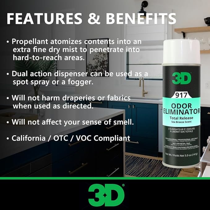 3D Odor Eliminator Fogger Duo – Cucumber Melon &amp Sea Breeze – Total Air Freshener &amp Odor Neutralizer