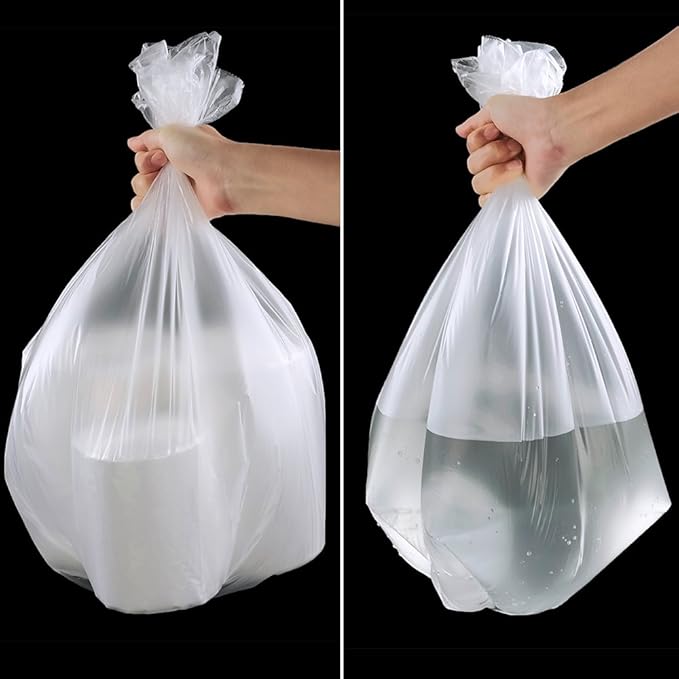 Idotry Clear 13 Gallon Tall Kitchen Trash Bags 100 Counts Clear Waste Basket Liners