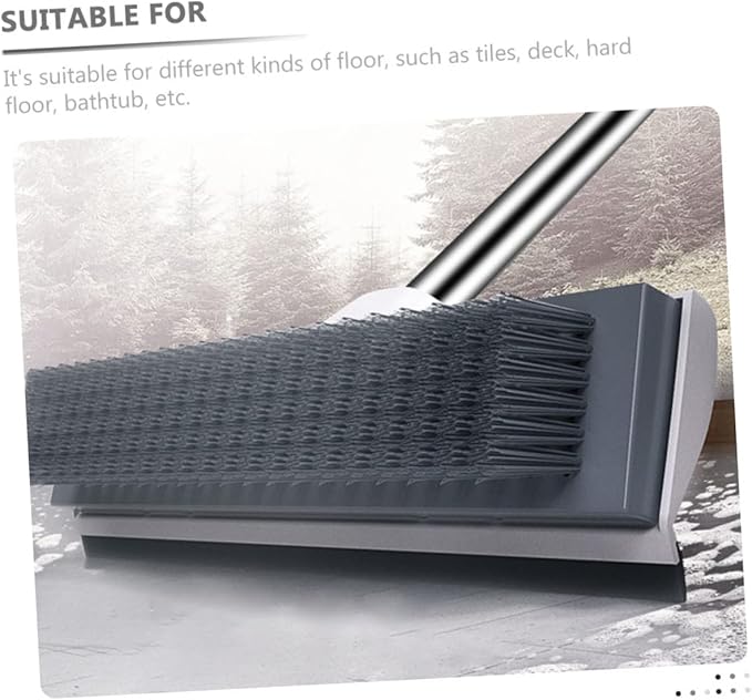 IMIKEYA Household Floor Scrubbing Brush with Long Handle Stiff Bristles for Bathroom and Tile Cleaning Versatile Grout and Floor Brush for Deep Cleaning
