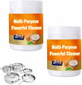 Multi-Purpose Powerful Cleaner for KitchenCoconut Oil Natural CleanserCleaning PastePolishing PasteHeavy Duty DegreaserCookware Cleaner for FaucetsTilesMicrowaveOvenStove Top (2pcs)