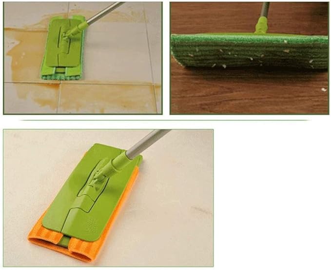Microfiber Hardwood Floor Mop Washable and Reusable Flat Mops Cloths Pads for Wet or Dry Cleaning