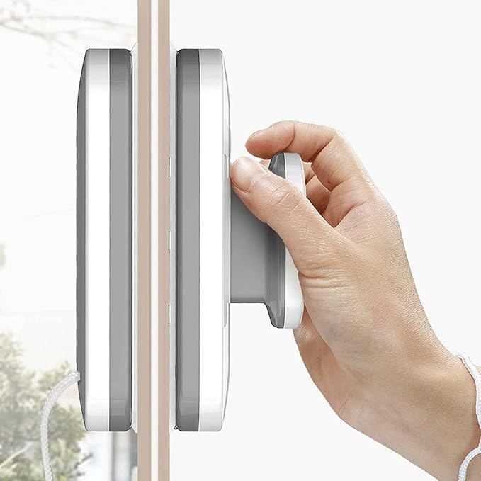 Magnetic Glass Wiper Double Sided Magnetic Window with Comfortable Grip Cleaning Brush for Home High Rise Window