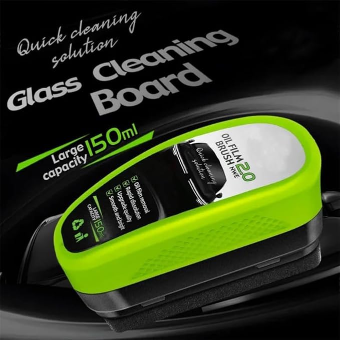 Glass CleanerCar Window Cleaning BrushUniversal Glass Cleaning Wipe BoardGlass Cleaning Board for WindshieldOil Film Cleaning Brush for Car Windows (3pcs)
