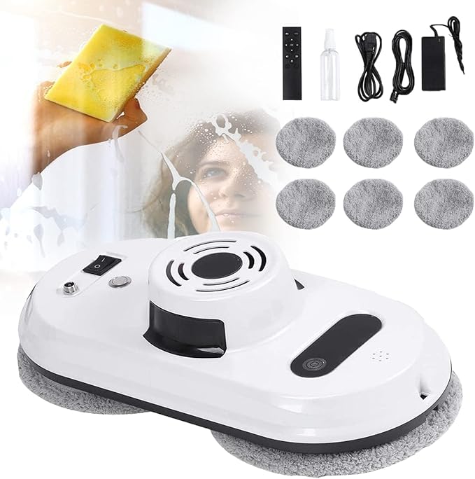 Intelligent Window Cleaning RobotGlass Cleaning Automatic Smart Robot with Remote Controlfor High Windows Outdoor Indoor BalconyElectric Window Cleaning Machine