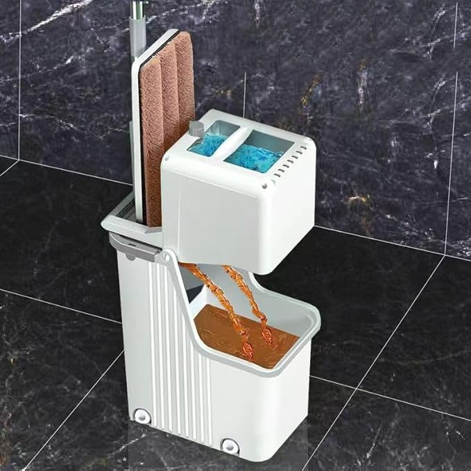 Hand Free Mop Household Tile Flat Separate
