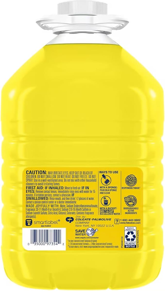 Fabuloso Multi-Purpose Cleaner Concentrated Formula 1 Gallon
