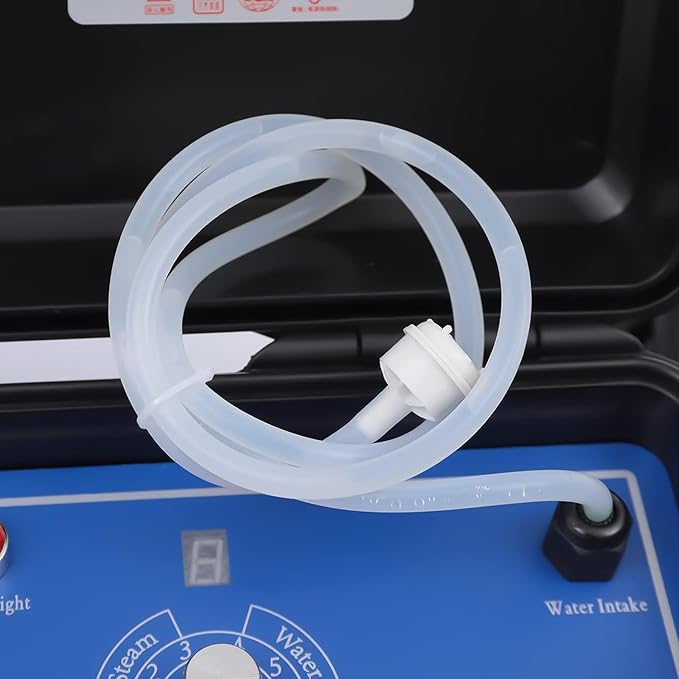1700W Professional Handheld Steam Cleaner - High Temperature Portable Steamer with Tankless Design 8 Attachments for Heavy Duty Home Cleaning Car Detailing &amp Engine Degreasing